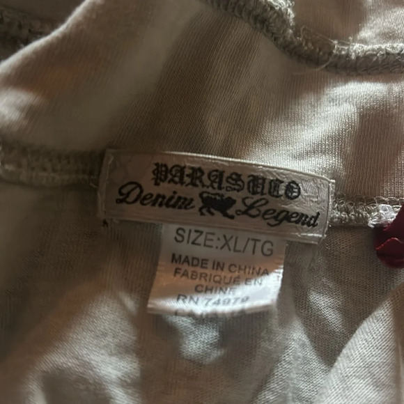 Parasuco men’s distressed zipper luxury studded hoodie  Sz XL - Picture 6 of 16